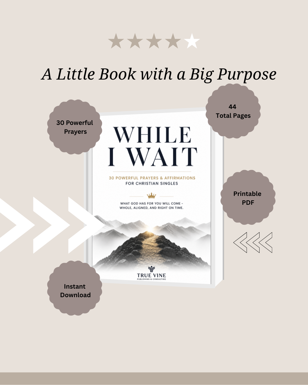 Christian Journal for Men | While I Wait Devotional Journal | Faith-Based Gift for Him | Prayer & Reflection Notebook | Printable PDF