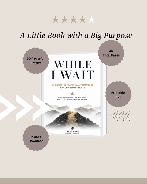 Christian Journal for Men | While I Wait Devotional Journal | Faith-Based Gift for Him | Prayer & Reflection Notebook | Printable PDF