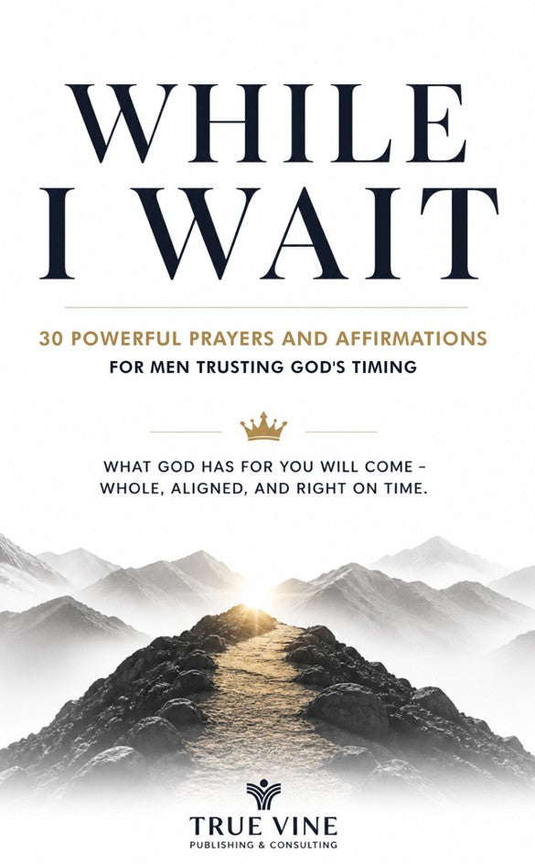 Christian Journal for Men | While I Wait Devotional Journal | Faith-Based Gift for Him | Prayer & Reflection Notebook | Printable PDF